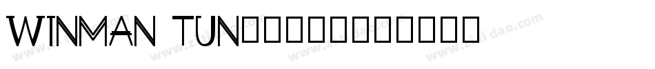 winman tun90001字体转换
